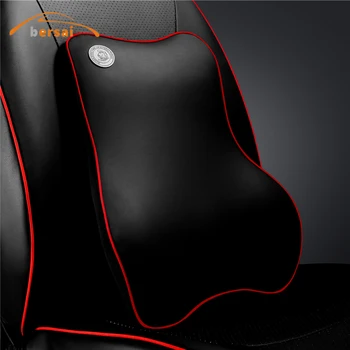 

High quality soft leather memory foam seat lumbar car styling For BMW Audi Mercedes Benz AMG Toyota Volkswagen Seat accessories