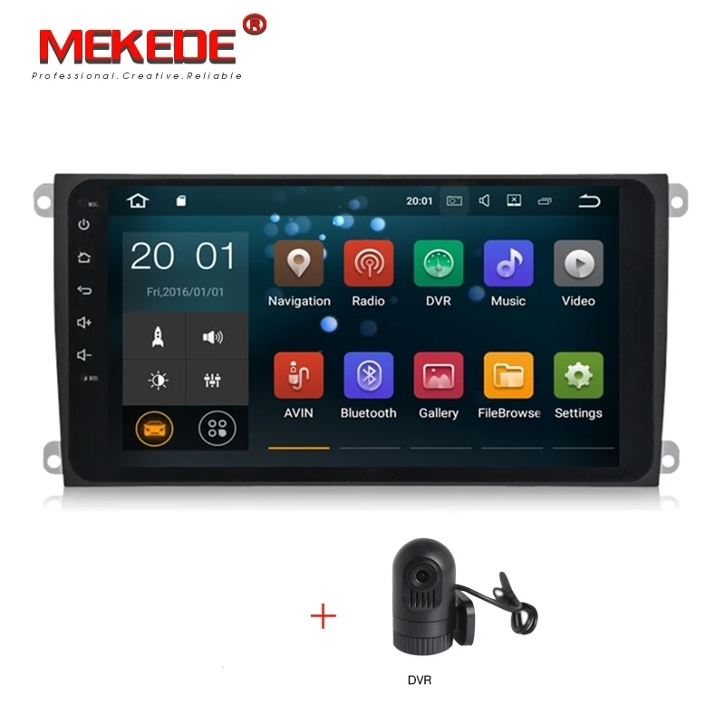 9 дюймов Android 7,1 Автомобильный мультимедийный радио аудио для Porsche Cayenne 2003-2010 gps навигация RDS wifi 1024*600 карта - Цвет: Car dvd DVR