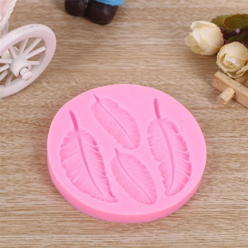 Птицы перья Шоколад DIY Инструменты для украшения тортов из мастики 3D обратный