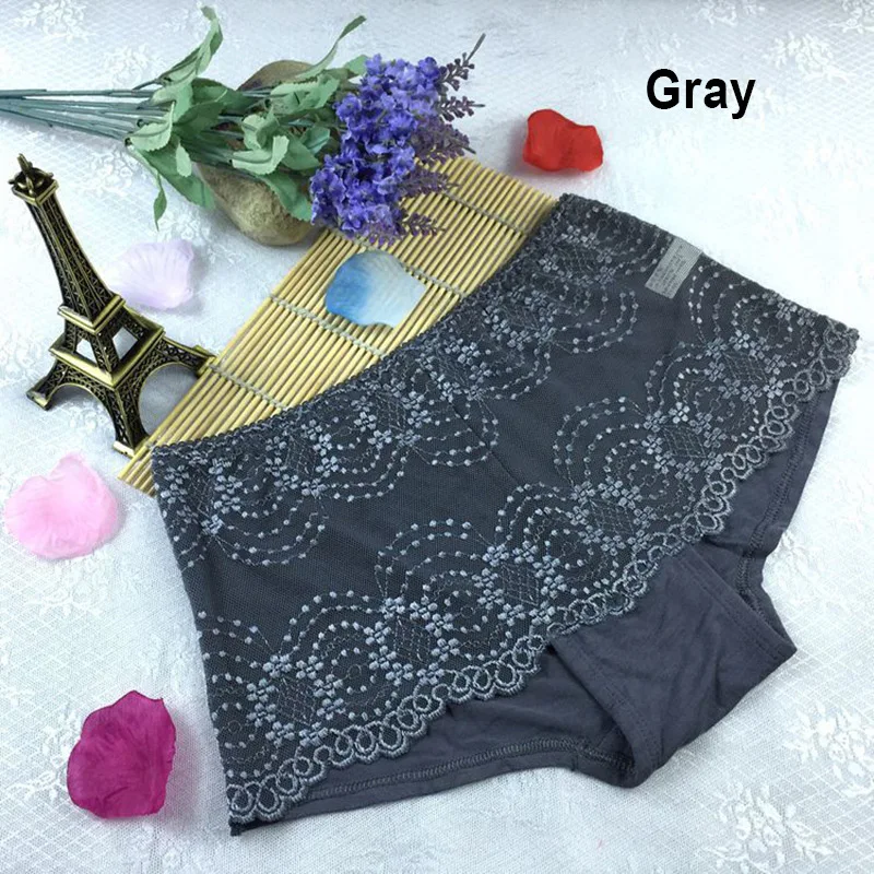 Новые женские сексуальные кружевные трусики Boyshort винтажные кружевные эластичные большие инвариантные полые трусики нижнее белье для