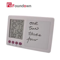 Digital Kitchen Timer Large LCD 4 Channel Digital Timer Kitchen Timer Count Down Up Timer tablets KT002(White button) 1