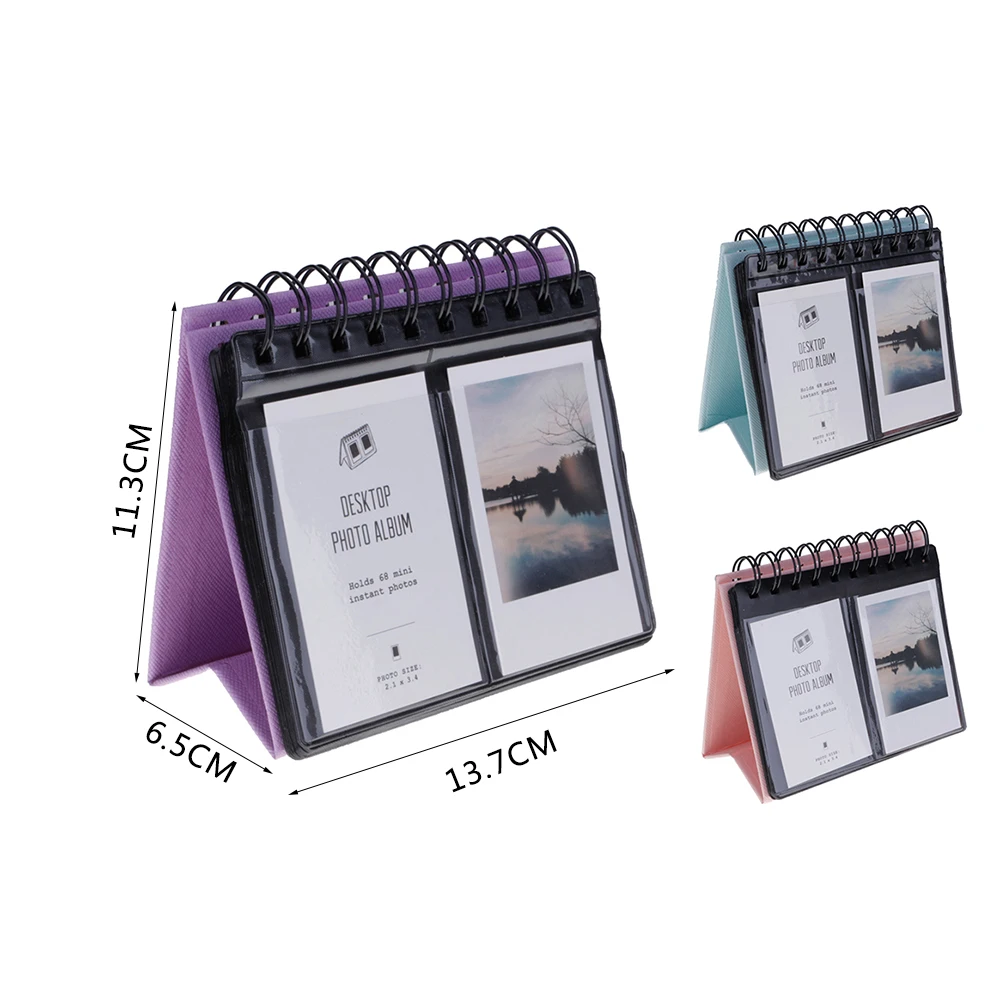 New Desk calendar Vertical Calendar Polaroid Photo Album Slip-in For PVC+ Paper Mini