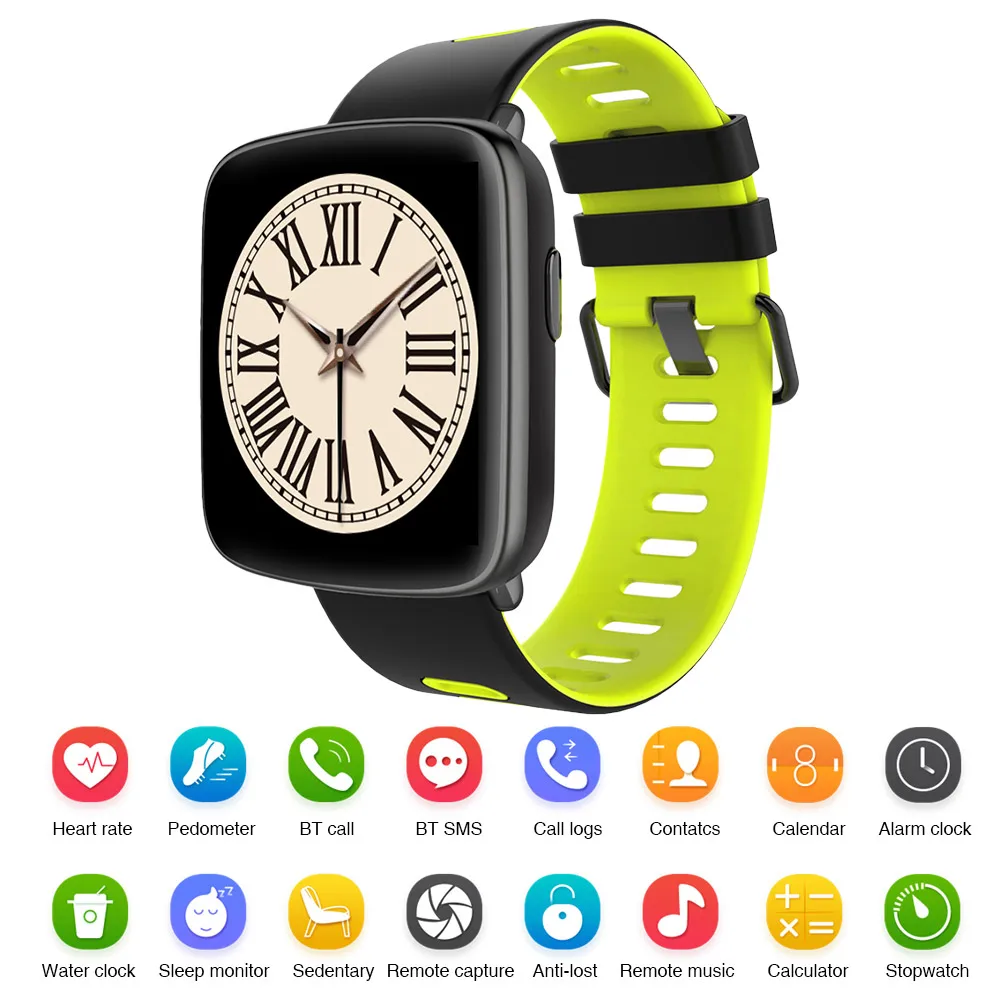 

GV68 Smart Watch Waterproof Ip68 Heart Rate Monitor Bluetooth Smartwatch Swimming with Replaceable Straps for IOS Android
