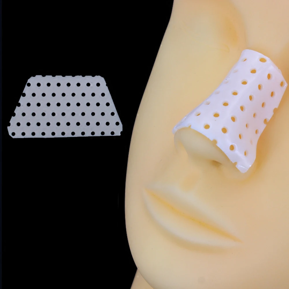 Aoever нос работа ринопластика шина ортопедическая Иммобилизация термопластичный нос носовой перелом шина трапеция 6*3,5*3,5 см