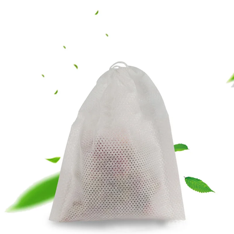 100 шт./лот, одноразовые чайные пакетики, пустые ароматизированные чайные пакетики с нитью, фильтрующая бумага для травяной листовой чай