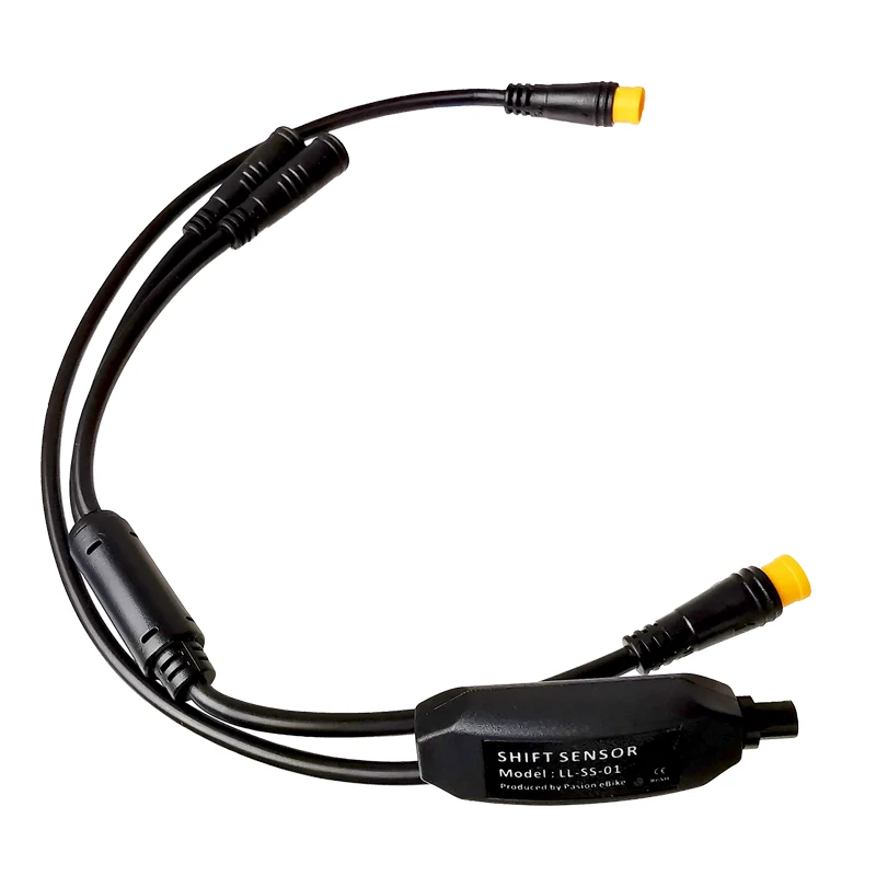 Top Mid Motor Gear Sensor for BAFANG BBS01 BBS02 BBSHD 3 Pin in One Connector 24CM Shift Sensor with Y Cable for BAFANG Gear Sensor 1