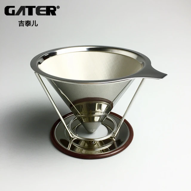 Special Price GATER Reusable Coffee Filter Holder Sets Stainless Steel Brew Drip Filter Cone Funnel Metal Mesh Coffee Tea Filter Basket Tools Special Price GATER Reusable Coffee Filter Holder Sets Stainless Steel Brew Drip Filter Cone Funnel Metal Mesh Coffee Tea Filter Basket Tools