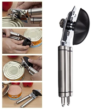 

Manual Can Tin Opener Stainless Steel Smooth Edge No Sharp Cuts