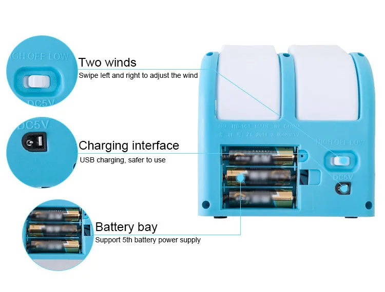 DMWD мини USB безлопастный кондиционер вентилятор портативный аккумулятор Настольный Без Лопастей Электрический туман кондиционер кулер офисный вентилятор