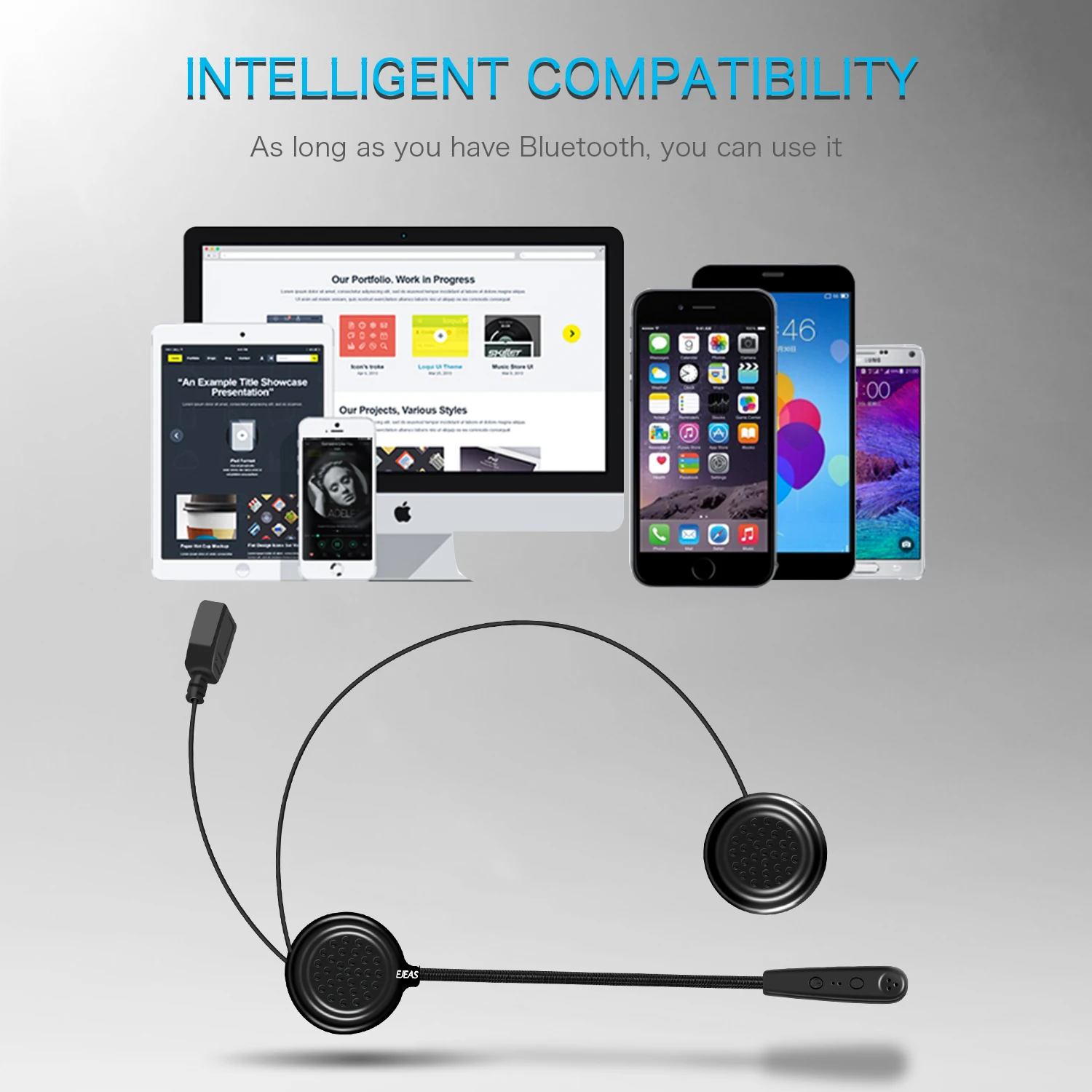 Bluetooth гарнитура громкой связи для мотоцикла с микрофоном|Наушники шлемов| |