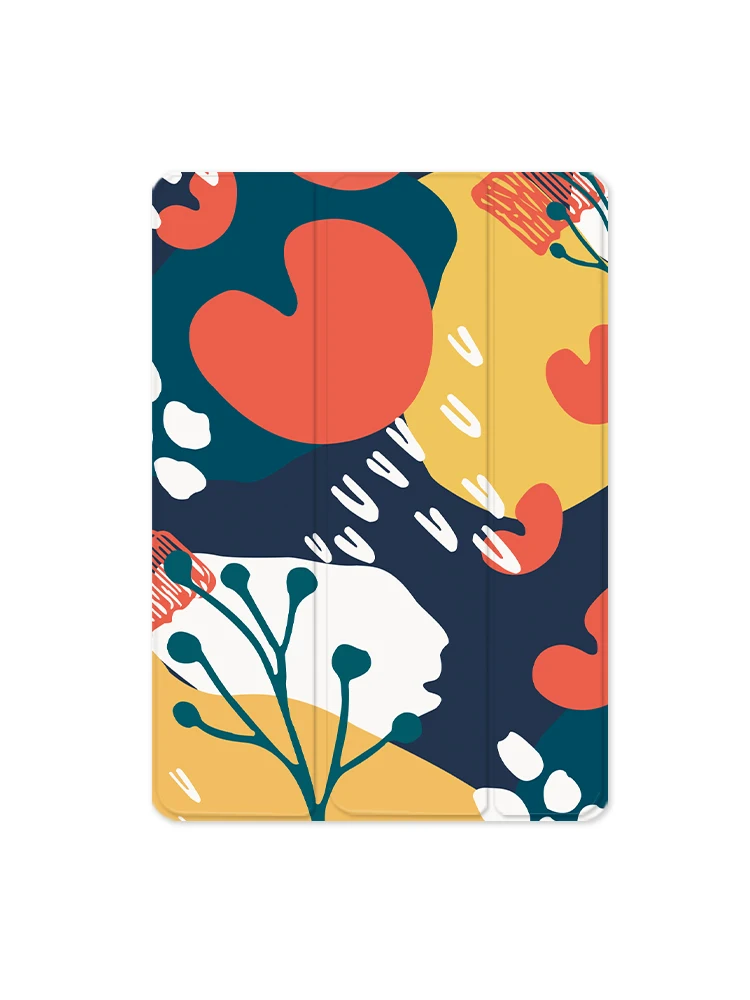 Abstract leaf Magnet Flip Cover case For iPad Pro 9.7 air 10.5 10.2 11 12.9 Mini 2 3 4 5 Tablet Case For ipad 9.7