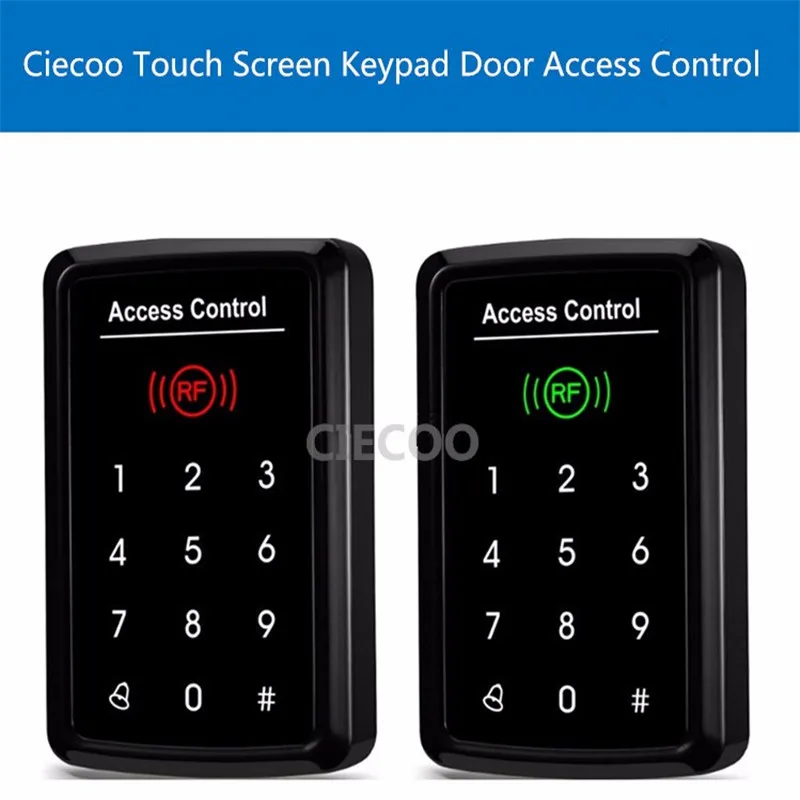 

2016new CIECOO RFID door access controler touch screen RFID card keypad door access control system