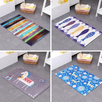 

Bath Mats Bathroom Stripes Rug Absorbent Non-slip Bath Mats Shower Carpet for Bathroom Kitchen Bedroom Door Toilet Floor Mats