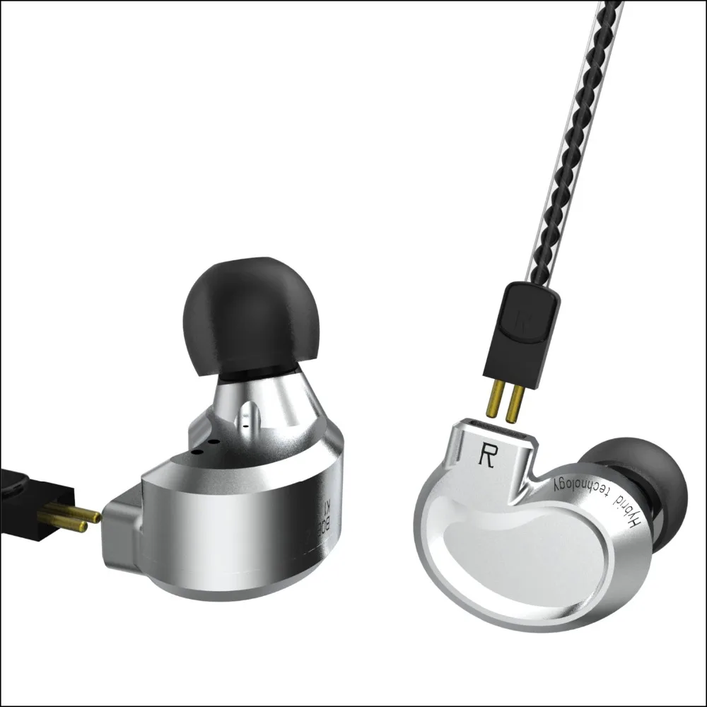 AK новейший Yinyoo NY 06 2DD + 1BA Гибридный наушник HIFI Bass Monito для бега спортивные наушники