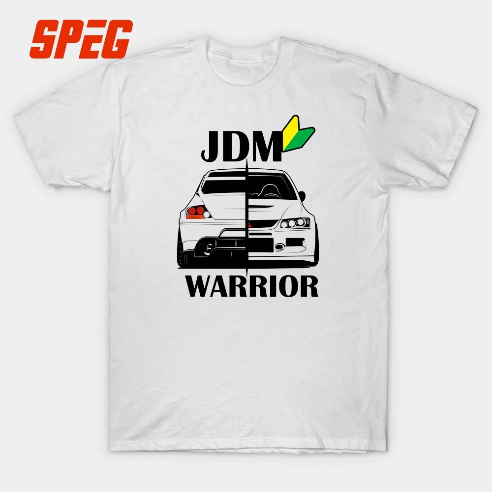 JDM Warrior Car Printed T font b Shirt b font font b Men b font Short