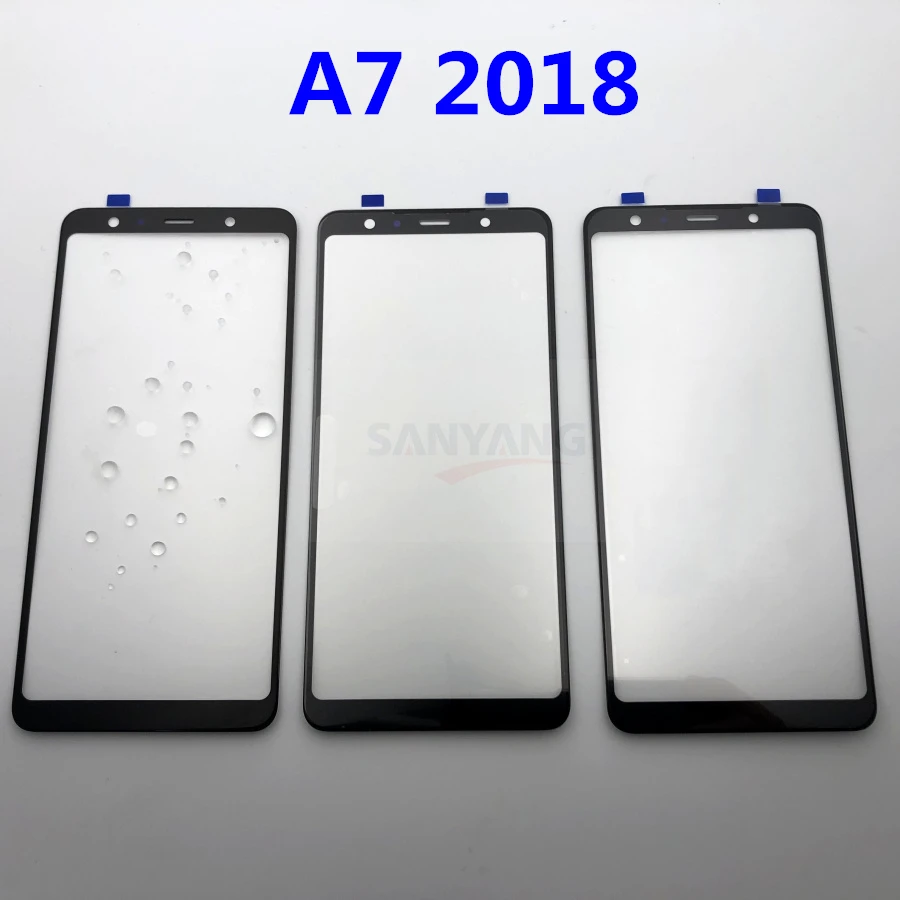 Оригинальное Сменное внешнее стекло для samsung Galaxy A7 A750 A750F, ЖК-дисплей, сенсорный экран, переднее стекло+ наклейки и инструменты