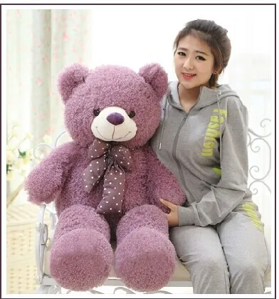 big lovely purple teddy bear doll candy colours teddy bear with spots bow plush toy doll birthday gift about 120cm цена big lovely purple teddy bear doll candy colours teddy bear with spots bow plush toy doll birthday gift about 120cm цены онлайн