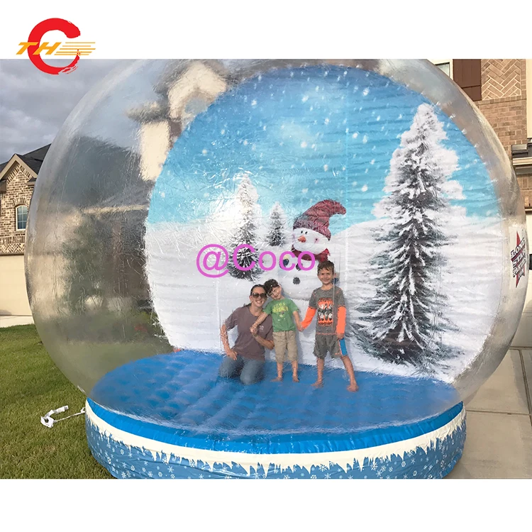 Free Air Ship To Door Inflatable Custom Photo Snow Globe Shopping