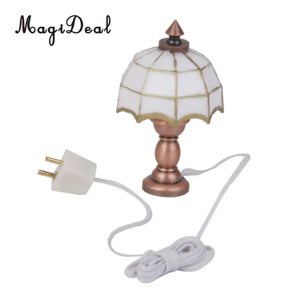 MagiDeal 1 шт. 1/12 миниатюрный кукольный домик с белым светом фотоэлемент для кукол
