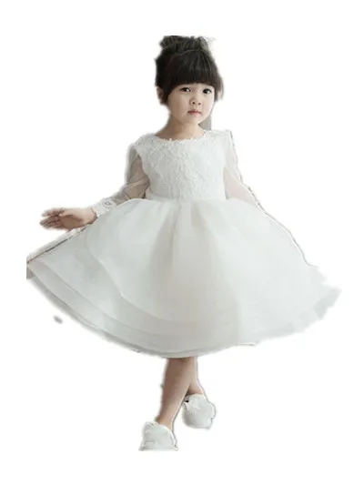 BABY WOW Autumn Spring Formal Gowns Flower Girl Dresses Baby Girl Dresses for 0 2 Years