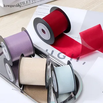 

Kewgarden 1" 1.5" 25mm 40mm Stiff Organza Ribbon Handmade Tape DIY Hair Bow Accessories Satin Ribbons Packing Webbing 5 Meters