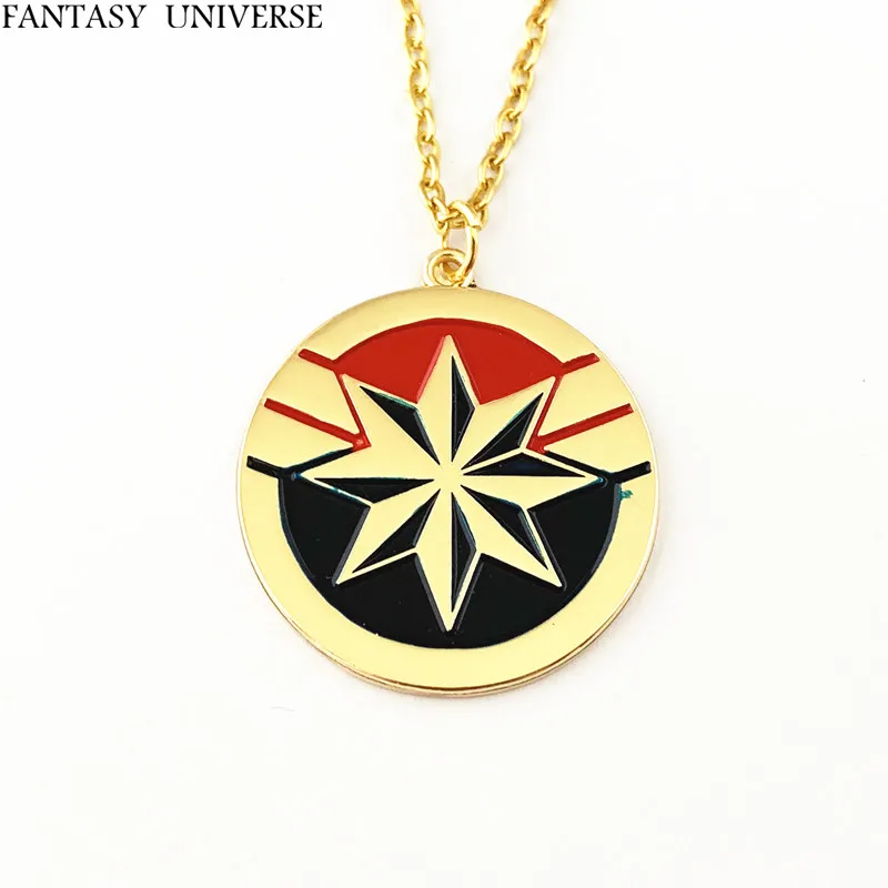 

FANTASY UNIVERSE Freeshipping 20pc a lot Captain marvel Necklace HRSDJR07