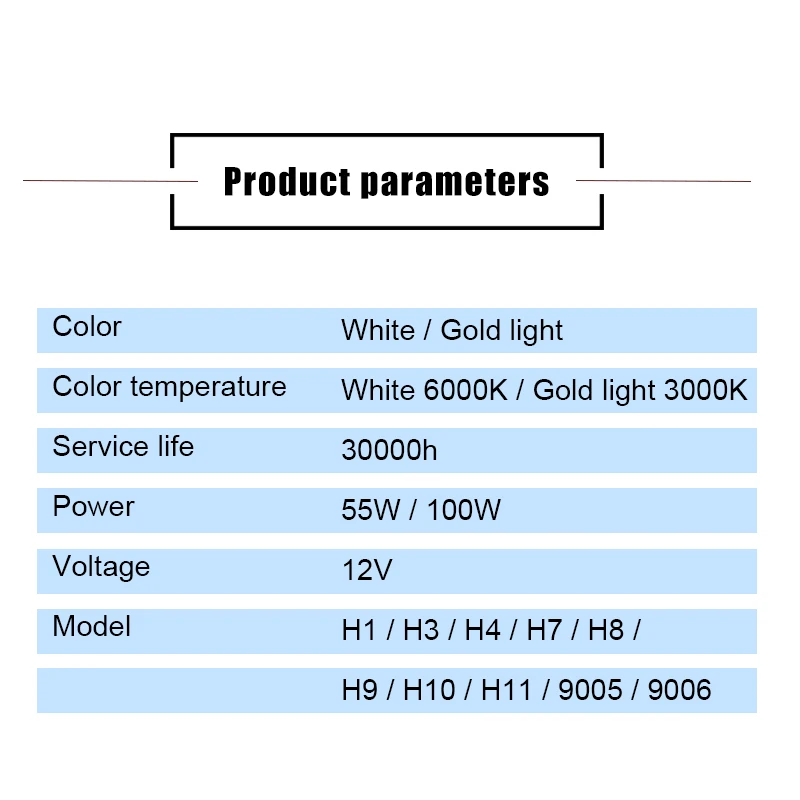 Авто галогенная лампа H1 H3 H4 H7 H8 H9 H10 H11 9005 HB3 9006 HB4 туман светильник 12В 55 Вт 100 3000K 6000K кварцевые Стекло автомобилей головной светильник