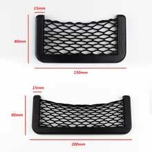 Car Adhesive Visor Back For Tools Mobile Phone Holder Storage Side Organizer Pockets Elastic Black Storage Automotive Bag Box