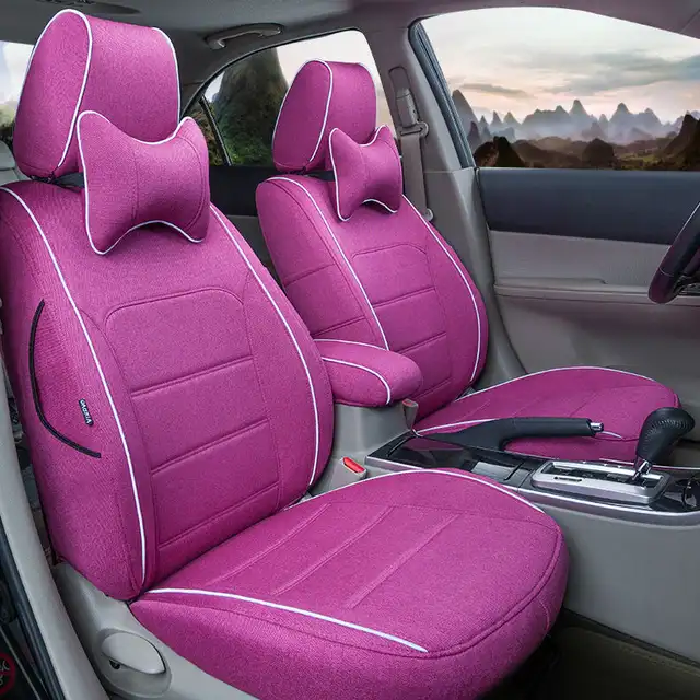 Us 172 43 30 Off Automobile Interior Accessories Linen Car Seat Covers Mats For Agila Vectra Zafira Astra Gtc Pagani Zonda Saab Spyker Ram Hummer In