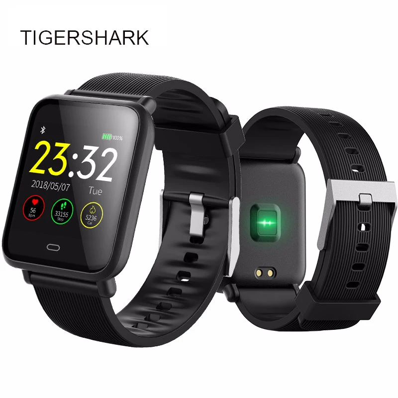 Смарт часы TIGERSHARK мужские с Bluetooth умные для IOS и Android функцией напоминания о