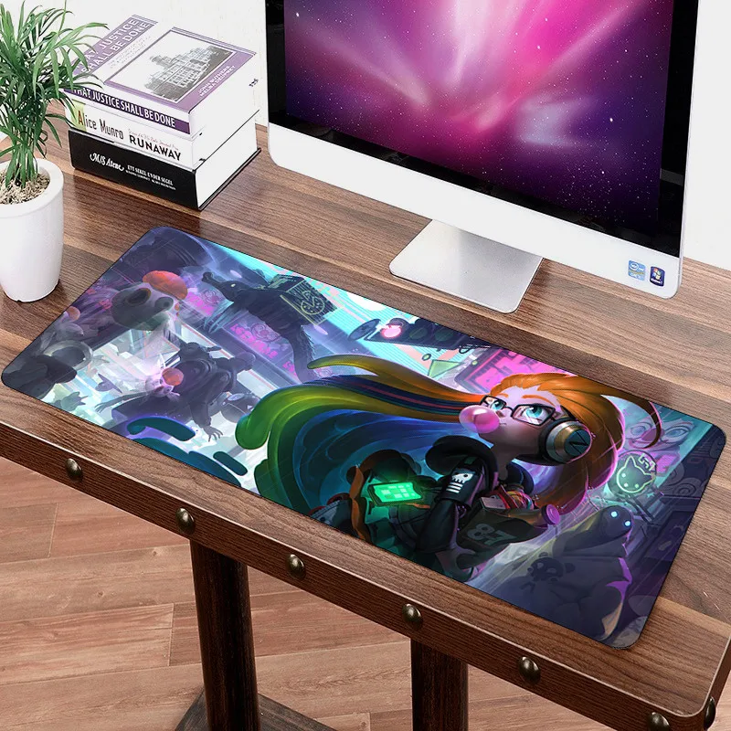 

Large LOL Mouse pad 70x30cm Speed Game Gamer gaming Non-Skid for Tablet PC Latop Mat Zoe Kaisa Sexy Girl Mousepad