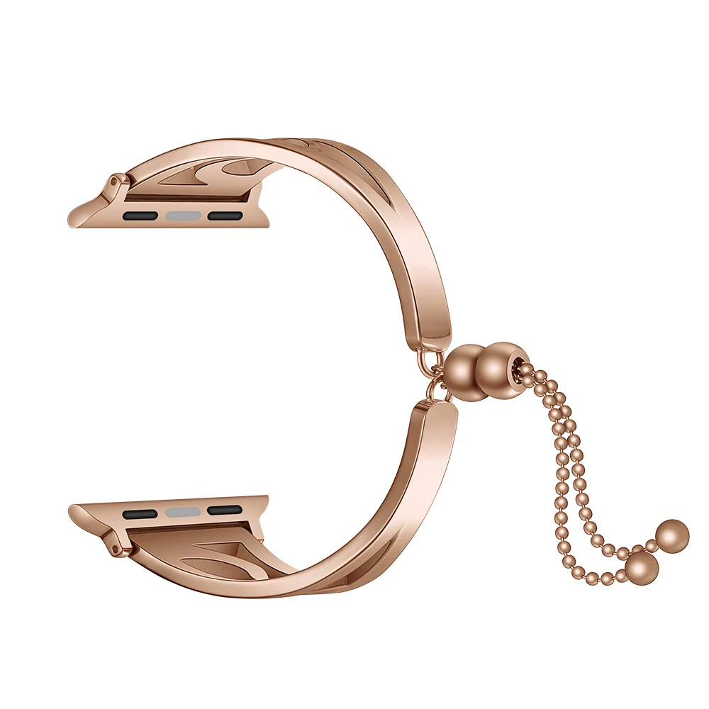 LPWHH Metal Stainless Steel For Apple Watchband S Type Watch Strap Rose Gold Black Silver Fashion Bracelet For Iwatch Strapes LPWHH Metal Stainless Steel For Apple Watchband S Type Watch Strap Rose Gold Black Silver Fashion Bracelet For Iwatch Strapes