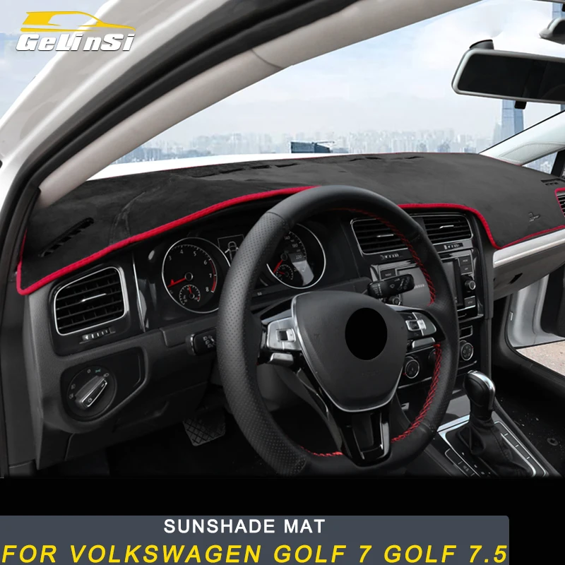 Gelinsi for Volkswagen Golf 7 Golf 7.5 Car Styling Dashboard Cover Sunshade Mat Pad Cushion Cover Interior Accessories Gelinsi for Volkswagen Golf 7 Golf 7.5 Car Styling Dashboard Cover Sunshade Mat Pad Cushion Cover Interior Accessories