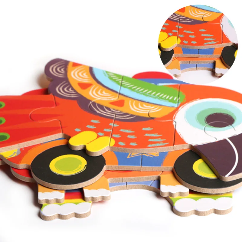 Wooden Baby Toy 6 in 1 Iron Box Cartoon Animal Puzzle Toy Montessori Children's Early Learning Toys Gift to Children Wooden Baby Toy 6 in 1 Iron Box Cartoon Animal Puzzle Toy Montessori Children's Early Learning Toys Gift to Children