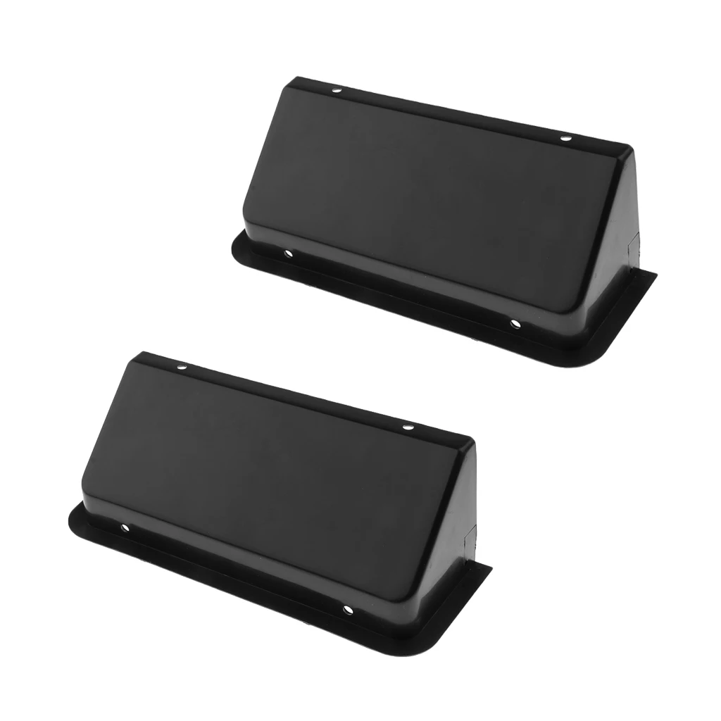 Pack of 2 Black Plastic Foosball Ball Collecting Box Foosball Ball Stopper Table Football Goal Gate