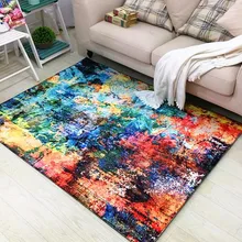 6 мм абстрактная Краска Граффити индивидуальный ковер красочный Незащищенный тесто модель рубашки Дом Кафе Мягкий Ковер ручная стирка