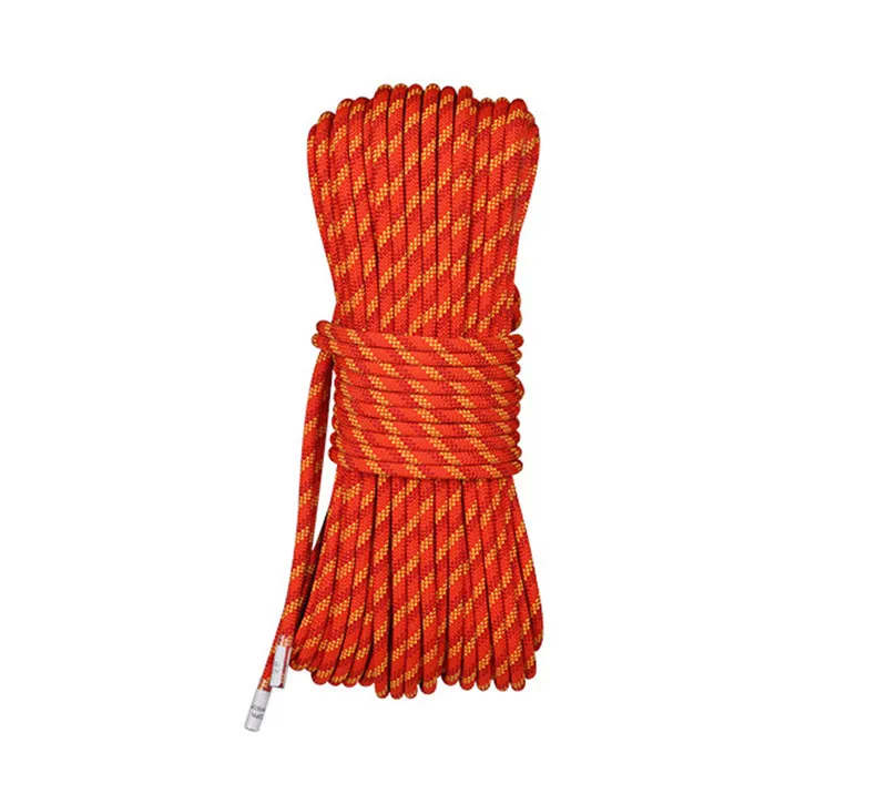 Диаметр 8-12 мм Длина 5-100 метров высокопрочный полипропиленовый Паракорд низкоэластичная веревка статическая веревка шнур аппаратные инструменты - Цвет: Orange