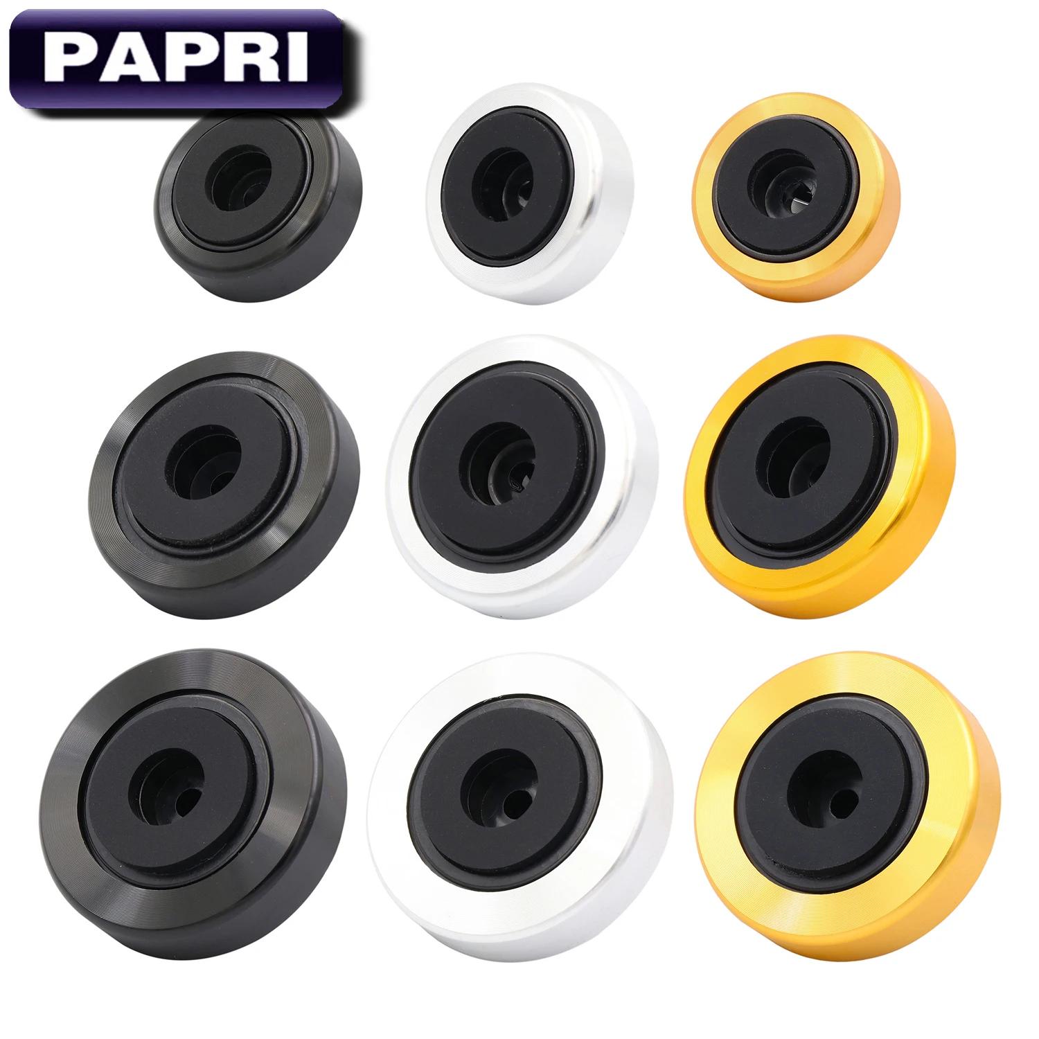 

PAPRI 30x11MM 40x12MM 45x15MM Gold Silver Aluminum Plastic Speaker Amplifier Isolation Feet Pad Stand Base CD Player Turntable