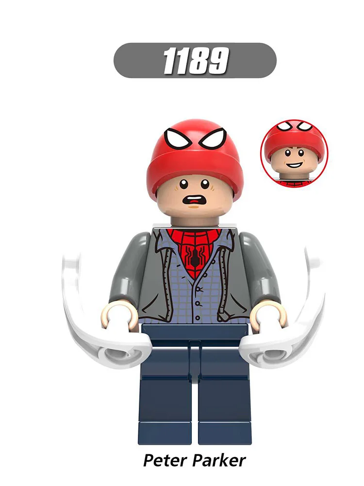 

Single Sale Legoinglys Far Away Home Super Heroes Peter Parker Nick Fury Hydro-Man Spider-Man Happy Hogan Blocks Toys Boys Gift