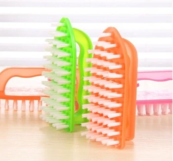 

1PC High quality plastic washing brush home household cleaning brush factory direct sales 4x5.5x5cm OK 0160