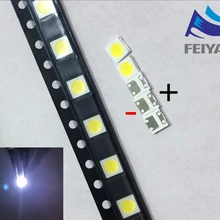 200 шт UNI светодиодный подсветка lcd tv 3535 3537 Светодиодная лампа SMD бусина 1 Вт 6 в 3535 1,2 Вт Холодный белый UNI MSL-638DEZW-E26SC