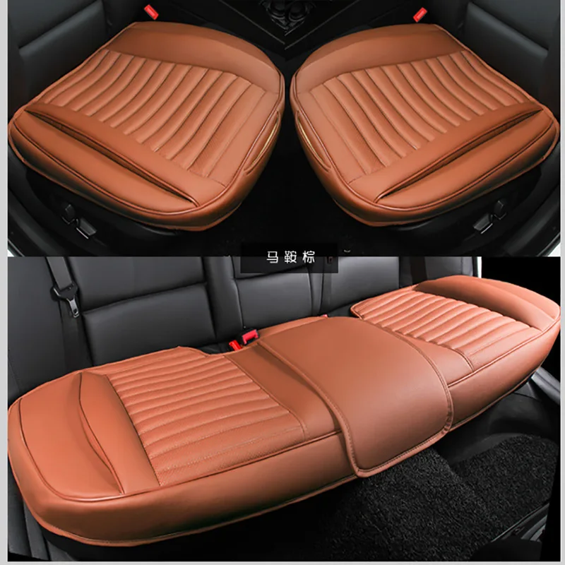 Leather Car Seat Cover Anti-slip 3D Universal Cushion Fit Most Auto Interior Decoration Accessories