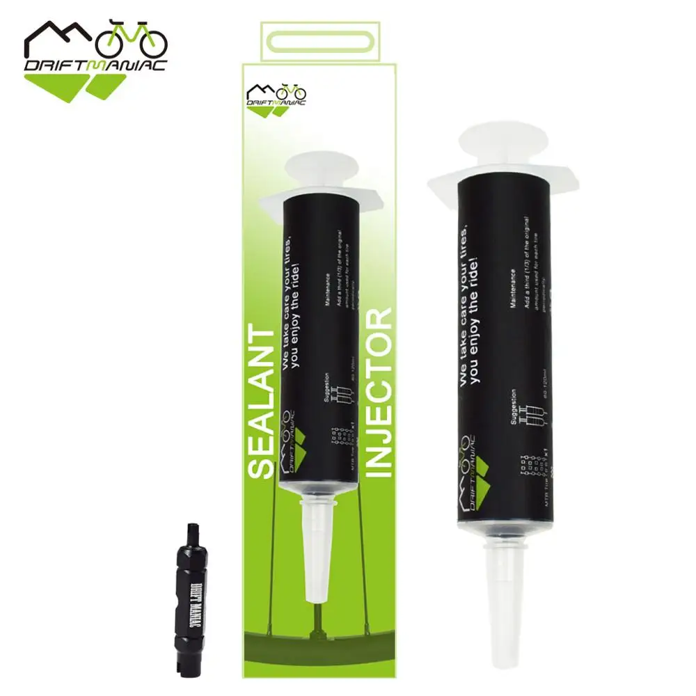 

DRIFT MANIAC Tubeless Bike Tire Sealant Injector With Valve Core Tool For No-tube Sytem Repair Conversion Tool Kits