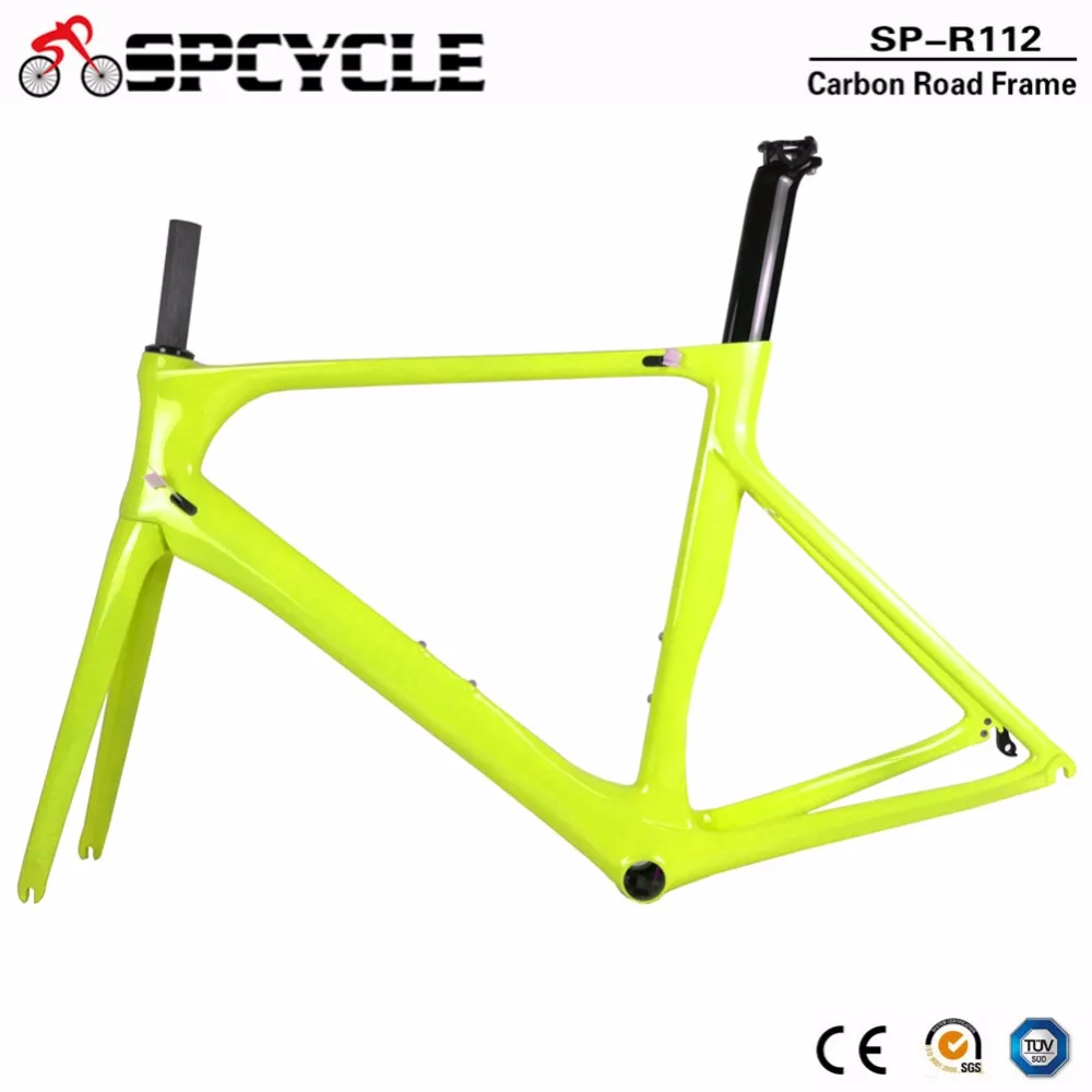 Spcycle 700C Full Carbon Fiber Road Bicycle Frames,Aero Racing Road