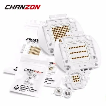 High Power LED Chip 850nm 940nm IR Infrared 3W 5W 10W 20W 50W 100W Emitter Light Bead COB 850 940 nm Night Vision CCTV Camera
