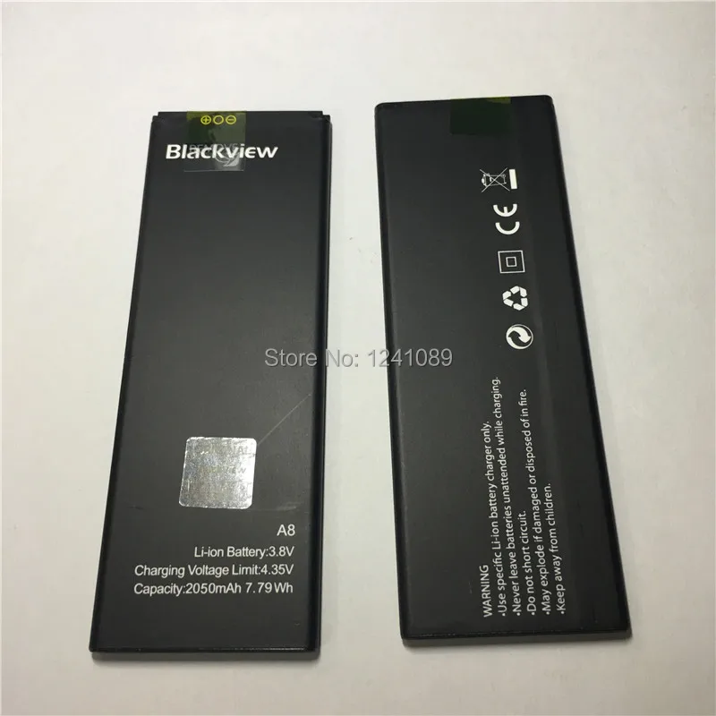 

100% original battery Blackview A8 battery 2000mAh 5.0 inch MTK6735 2+16G Original quality Mobile accessories