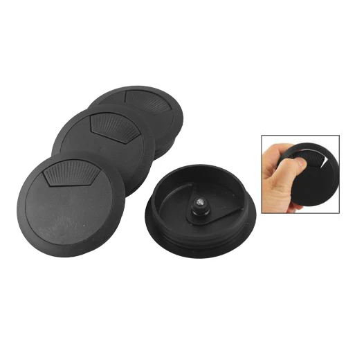 2.3" Dia Round Plastic Desk Computer Grommet Hole Wire