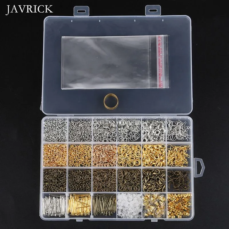 

3000 PCs Open Jump Rings Back Stud Earrings Back DIY Jewelry Making Components Short Necklaces Bracelets Necklaces Accessories