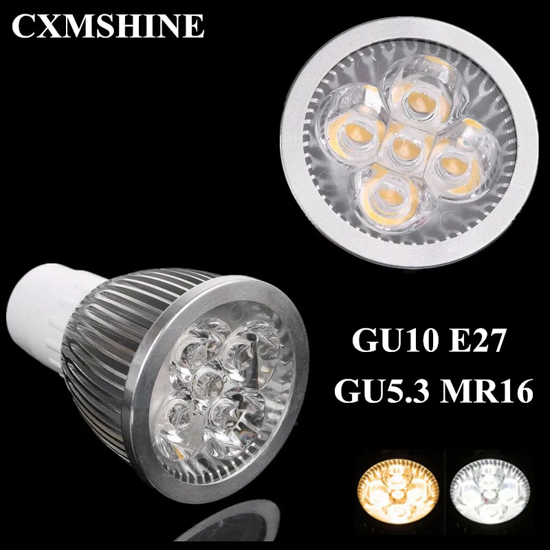 High power Spot Light Bulb LED GU10 GU5.3 MR16 E27 10W spot lamp Downlight 650-700lm AC85V-265V | Лампы и освещение