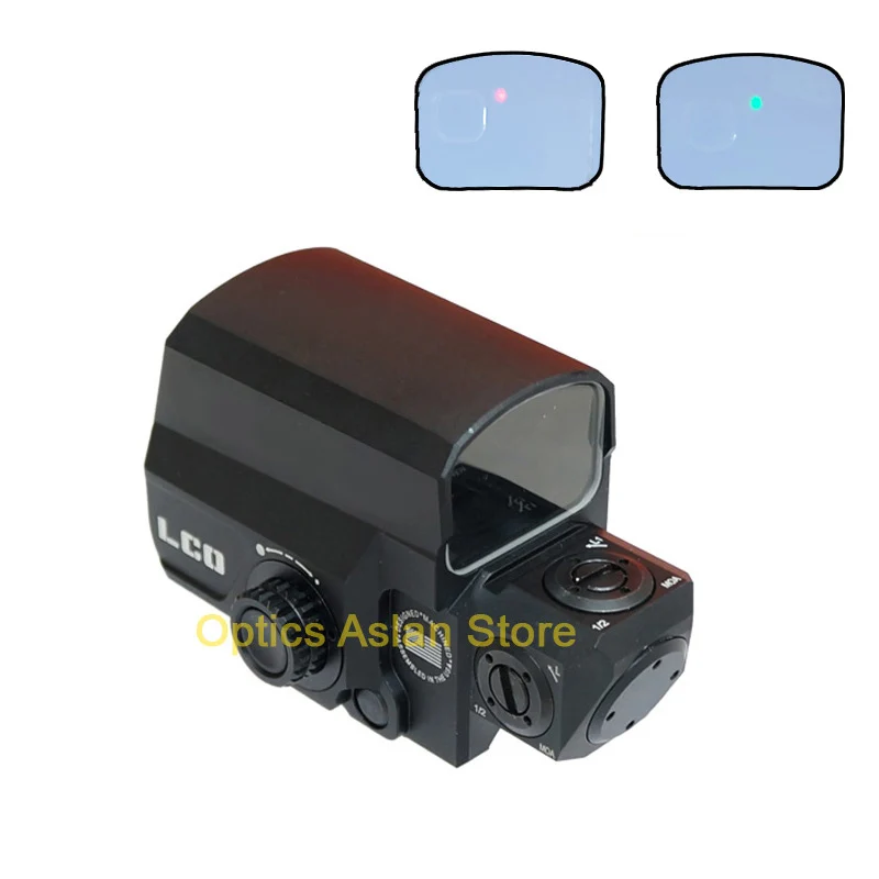 

Tactical Hunting LCO Red DOT holographic Optical Sight Scope with Red/ Green DOT